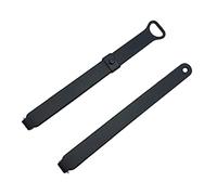 Bassadoro Replacement Soft TPE Wristband Strap Belt & Clasp For Misfit - 1 Pair Black Sport Watch Band