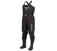 Bassdash 3D Boot Foot Game Wader Ultra High Strength Black Plaid Nylon PVC Fishing Hunting Chest Waders for Men