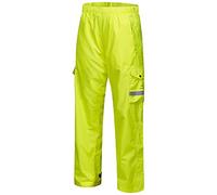 Bassdash Complete Men’s Breathable Waterproof Rain Pant Lightweight Over Pant with 1/2 Zip Legs for Fishing Kayaking Hiking Fluorescent Yellow