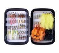Bassdash Fly Fishing Wet Flies for Trout Salmon Fishing Nymphs Streamers with Fly Box