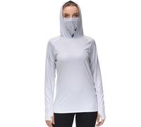 Bassdash FS23W Women's UPF 50+ Fishing Hoodie Shirt with Face Mask Thumb Holes
