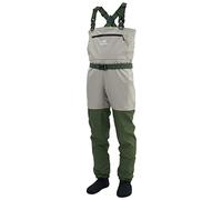 BASSDASH IMMERSE Men’s Breathable Fly Fishing Waders Stocking Foot Waterproof Lightweight Chest Wader