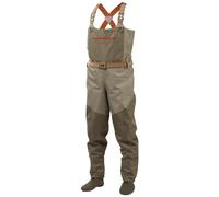 Bassdash Men’s IMMERSE Tan Waders Waterproof Breathable Fly Fishing Stocking Foot Chest Waders for Hunting Lightweight