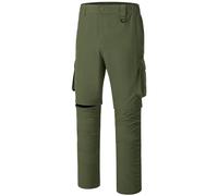 Bassdash Men’s Outdoor Quick Dry Convertible Pants Zip-Off Water Resistant Lightweight Fishing Hiking Cargo Shorts with UPF50+ Sun Protection FP02M Army Green