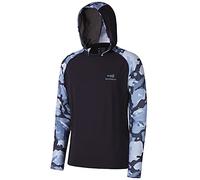 Bassdash Men’s UPF 50 Performance Fishing Shirt Cooling Hoodie Camo Long Sleeve