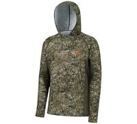 BASSDASH Men's UPF 50+ Lightweight Hunting Camo Hoodie Quick Dry Performance Long Sleeve Fishing Shirt with Hood FS30M, Moss Wood, 3XL