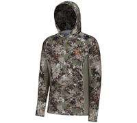 BASSDASH Men's UPF 50+ Lightweight Hunting Camo Hoodie Quick Dry Performance Long Sleeve Fishing Shirt with Hood FS30M