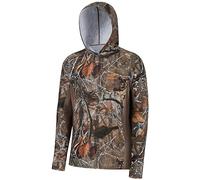 BASSDASH Men's UPF 50+ Lightweight Hunting Camo Hoodie Quick Dry Performance Long Sleeve Fishing Shirt with Hood FS30M