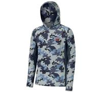 BASSDASH Men's UPF 50+ Lightweight Hunting Camo Hoodie Quick Dry Performance Long Sleeve Fishing Shirt with Hood FS30M, Rock, 4XL
