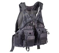 Bassdash Strap Fishing Vest Adjustable for Men and Women, Fishing Waistcoat for Fly Bass Fishing and Outdoor Activities