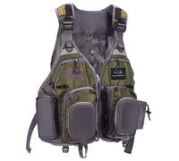 Bassdash Strap Fishing Vest Adjustable for Men and Women, Fishing Waistcoat for Fly Bass Fishing and Outdoor Activities