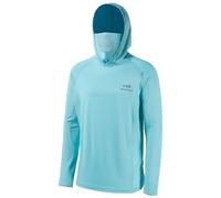 Bassdash UPF 50+ Men’s Long Sleeve Fishing Shirt with Mask UV Neck Gaiter Hoodie Turquoise