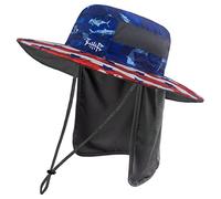 Bassdash UPF 50+ Sun Fishing Hat Water Resistant with Detachable Neck Flap
