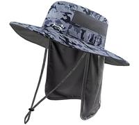 Bassdash UPF 50+ Sun Fishing Hat Water Resistant with Detachable Neck Flap