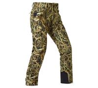 BASSDASH Walker Men’s Waterproof Breathable Hunting Pants with Silent Outer Fabric for Fishing Turkey Upland, Reeds, 42W x 34L