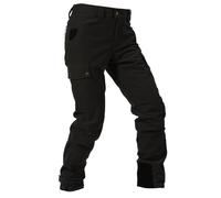 BASSDASH Walker Men’s Waterproof Breathable Hunting Pants with Silent Outer Fabric for Fishing Turkey Upland, Black, 40W x 30L