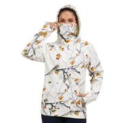 Bassdash Women’s Fleece Fishing Hoodie with Neck Gaiter Water Resistant Performance Hiking Sweatshirt Pullover