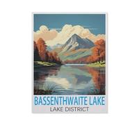 Bassenthwaite Lake Lake District，Jigsaw Puzzle 1000 Piece Game Artwork Travel Souvenir（75x50cm）-HA26