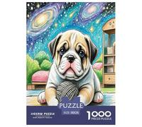 Basset Hound 1000 Piece Jigsaw Puzzles Fun Challenging Modern Pet Dog for Family Activity Game Creativity & Gift Giving Suitable for Children & People Aged 14+ 38x26cm/1000pcs