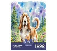 Basset Hound 1000 Pieces Animal Dog Jigsaw Puzzles with Paper Art Home Decors Adults Or Families Fit Stunning Puzzle 70x50cm/1000pcs
