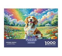 Basset Hound 1000 Pieces Animal Dog Jigsaw Puzzles with Paper Art Home Decors for Adults And Kids Age 12 Years Up Fun Challenges 70x50cm/1000pcs