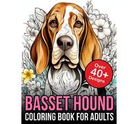 Basset Hound Adult Coloring Book: Basset Hound Coloring Book