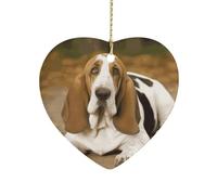 Basset Hound Ceramic Ornament Home Decor Keepsake