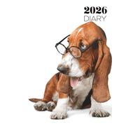 BASSET HOUND DOG DIARY AND JOURNAL FOR 2026: 52 WEEK PER VIEW