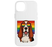 Basset Hound dog, Gay Pride, Queer, LGBTQ+, Case for iPhone 14 Plus
