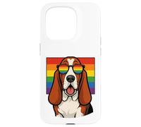 Basset Hound dog, Gay Pride, Queer, LGBTQ+, Case for iPhone 15 Pro