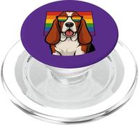 Basset Hound dog, Gay Pride, Queer, LGBTQ+, PopSockets PopGrip for MagSafe