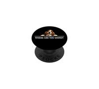 Basset Hound Dog Where Are You Going Happy Friendly Positive PopSockets Adhesive PopGrip
