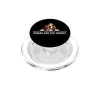 Basset Hound Dog Where Are You Going Happy Friendly Positive PopSockets PopGrip for MagSafe