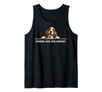 Basset Hound Dog Where are You Going Happy Friendly Positive Tank Top