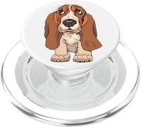 Basset Hound Draw Graphic Dog Lover Basset Mom Dad Gift Cute PopSockets PopGrip for MagSafe
