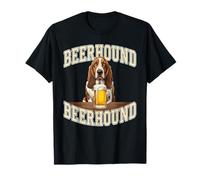 Basset Hound Drinking Beer Dog Dad Craft Brew Buddy T-Shirt