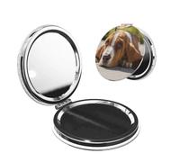 Basset Hound Fashion And Exquisite Pocket Mirror, Compact And Practical