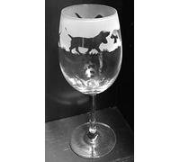 Basset Hound Frieze Boxed 35cl Wine Glass