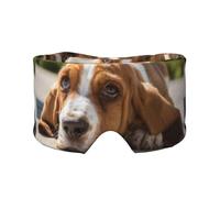Basset Hound, Full Eye Covers Light Blocking Eye Mask Sleep Eye and Ear Muffs