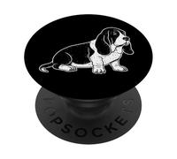 Basset Hound Illustration PopSockets Adhesive PopGrip