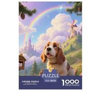 Basset Hound Jigsaw Creative Suitable for Adults And Kids 1000 Piece Cute Pet Puzzles Games Unique Home Decor 38x26cm