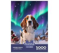 Basset Hound Jigsaw Creative Suitable for Adults And Kids 1000 Pieces Cute Pet Fun Challenging Unique Home Decor 38x26cm