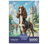 Basset Hound Jigsaw Puzzles Puzzles for Adults Kids. 1000 Pieces Clever animals Great Gifts Challenge Toy Educational Games Home Decoration for Adults& Kids Age 14 Years Up 38x26cm/1000pcs