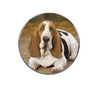 Basset Hound Magnetic Refrigerator Sticker Glass Strong Fridge Sticker Cute Refrigerator Magnets for Kitchen Office Whiteboard Cabinet Decorative Magnets for Gift