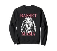 Basset Hound Mama Dog Mom Womens Cute Sweatshirt