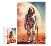 Basset Hound Mars Jigsaw Puzzle, 1000 PCS, Indoor Activity for The Home, An Absorbing Project for Relaxed Weekends, at Home