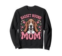Basset Hound Mom Dog Owner Hound Lover Mother Sweatshirt