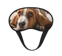 Basset Hound Print Adjustable Eye Cover for Sleeping, Comfortable, Pressure-Free and Breathable Sleeping Masks