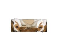 Basset Hound Printed bow headband, a fashionable turban headband with elasticity, suitable for newborns and infants