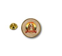 Basset Hound Round Dog Badge Pins